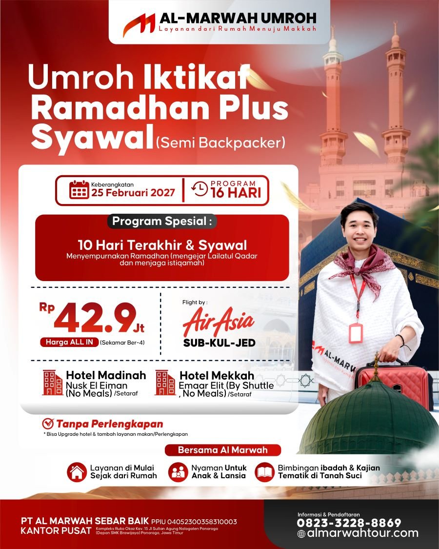Umroh Awal Ramadhan 12 Hari