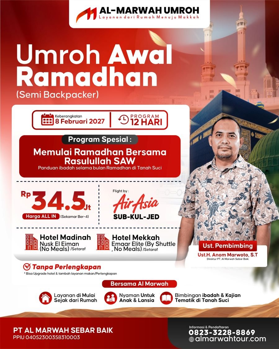 Umroh Awal Ramadhan 12 Hari